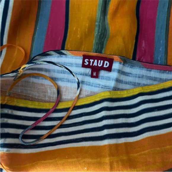 STAUD Laura striped linen sundress. Worn once and dry cleaned! - Picture 4 of 5